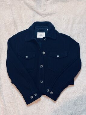 Wilfred Black Cropped Wool Jacket